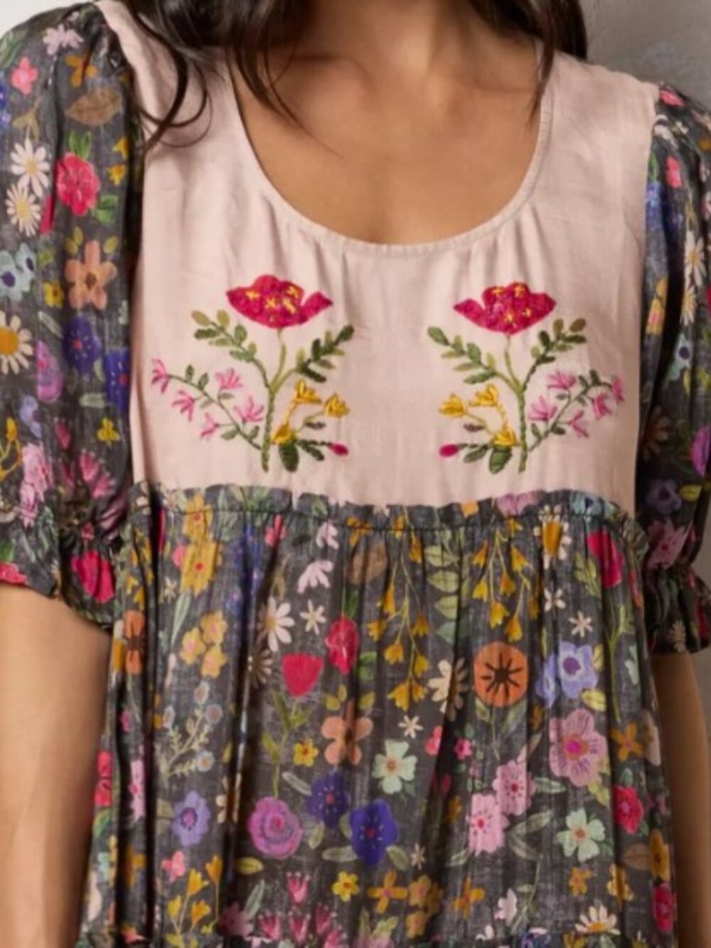 Natural Life Embroidered Maxi Dress, nwt - Picture 2 of 6